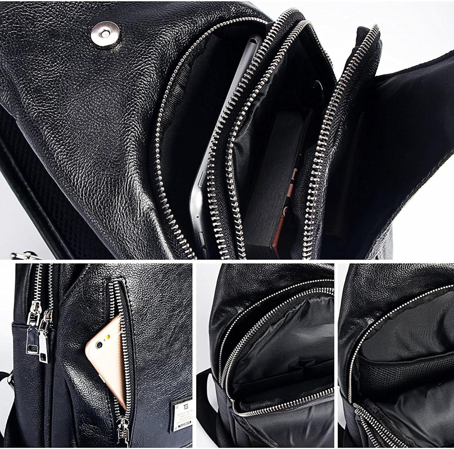 Small Sling Bag Crossbody Backpack over the Shoulder Bag for Men Women Travel Ou