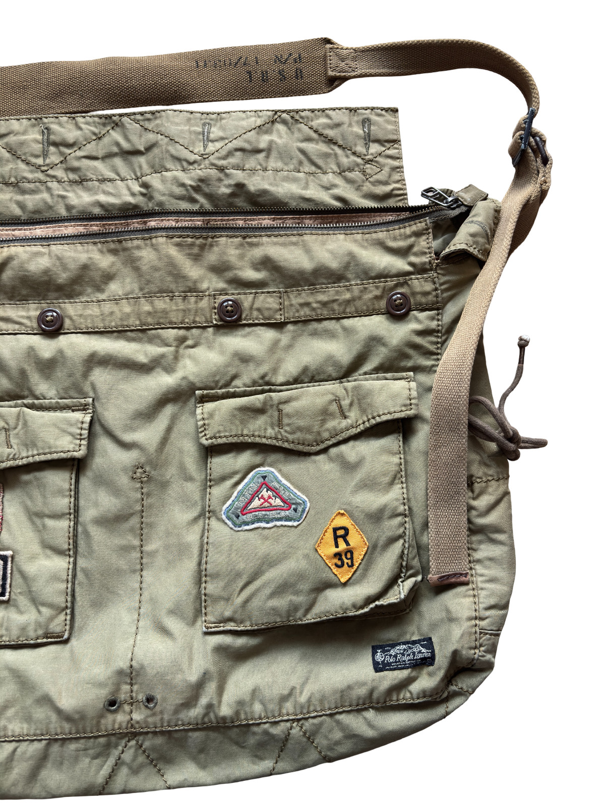 Polo Ralph Lauren Military Mountain Expedition RRL Multipocket Shoulder Bag