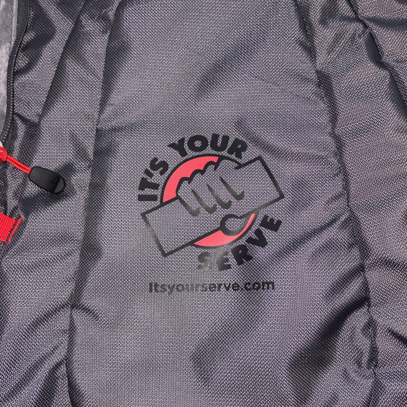 High Sierra Gray Red Laptop Backpack “it’s Your Serve” Logo Bag Work School NEW