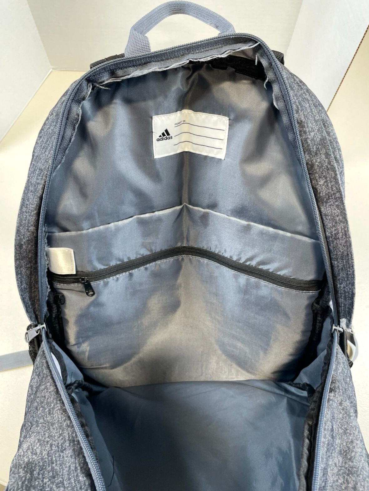Adidas Prime V Backpack Gray Neon Green Multiple Pockets