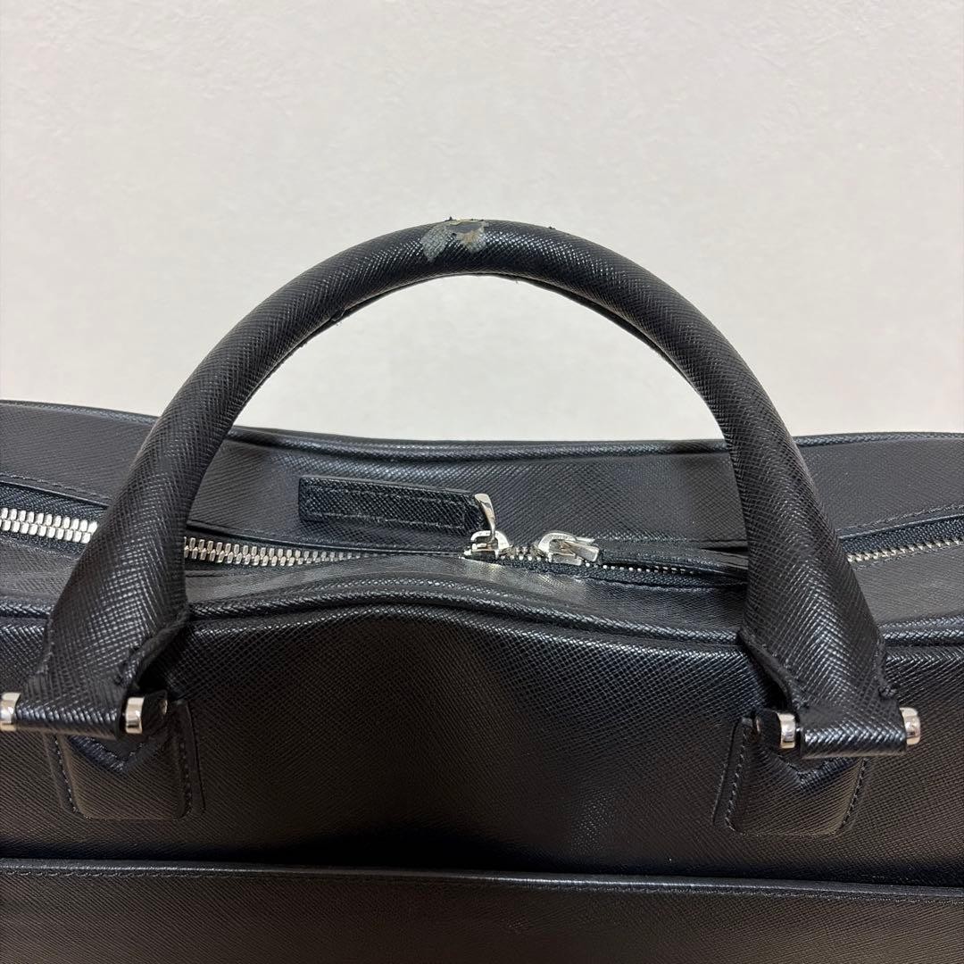 Montblanc Briefcase Business Bag 37cm 27cm 9cm Black Leather Professional