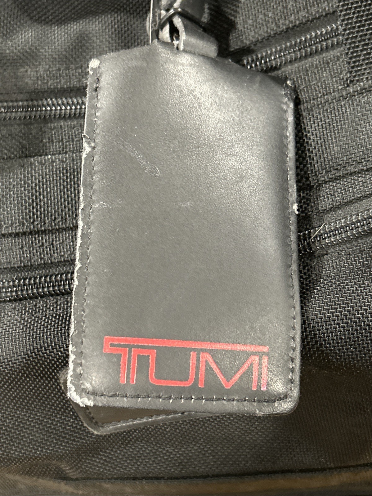 Tumi Alpha Black Ballistic Nylon Overnight Duffle Weekender Bag Made in USA Used