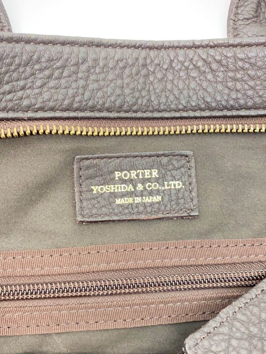 PORTER Briefcase Leather BRW Solid 016 01069