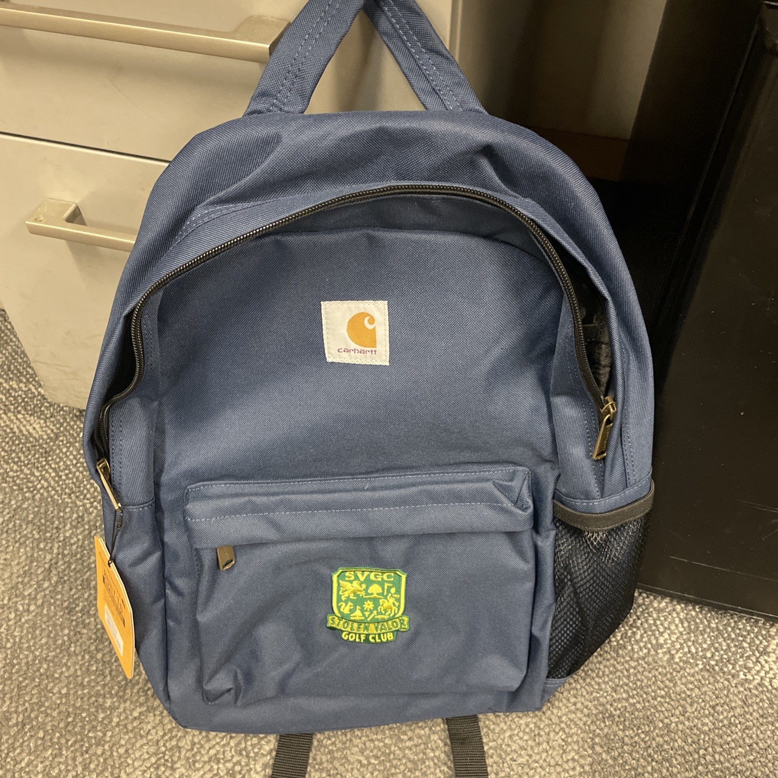 Carhartt Blue Backpack Adjustable Strap Pockets Casual Travel Outdoor