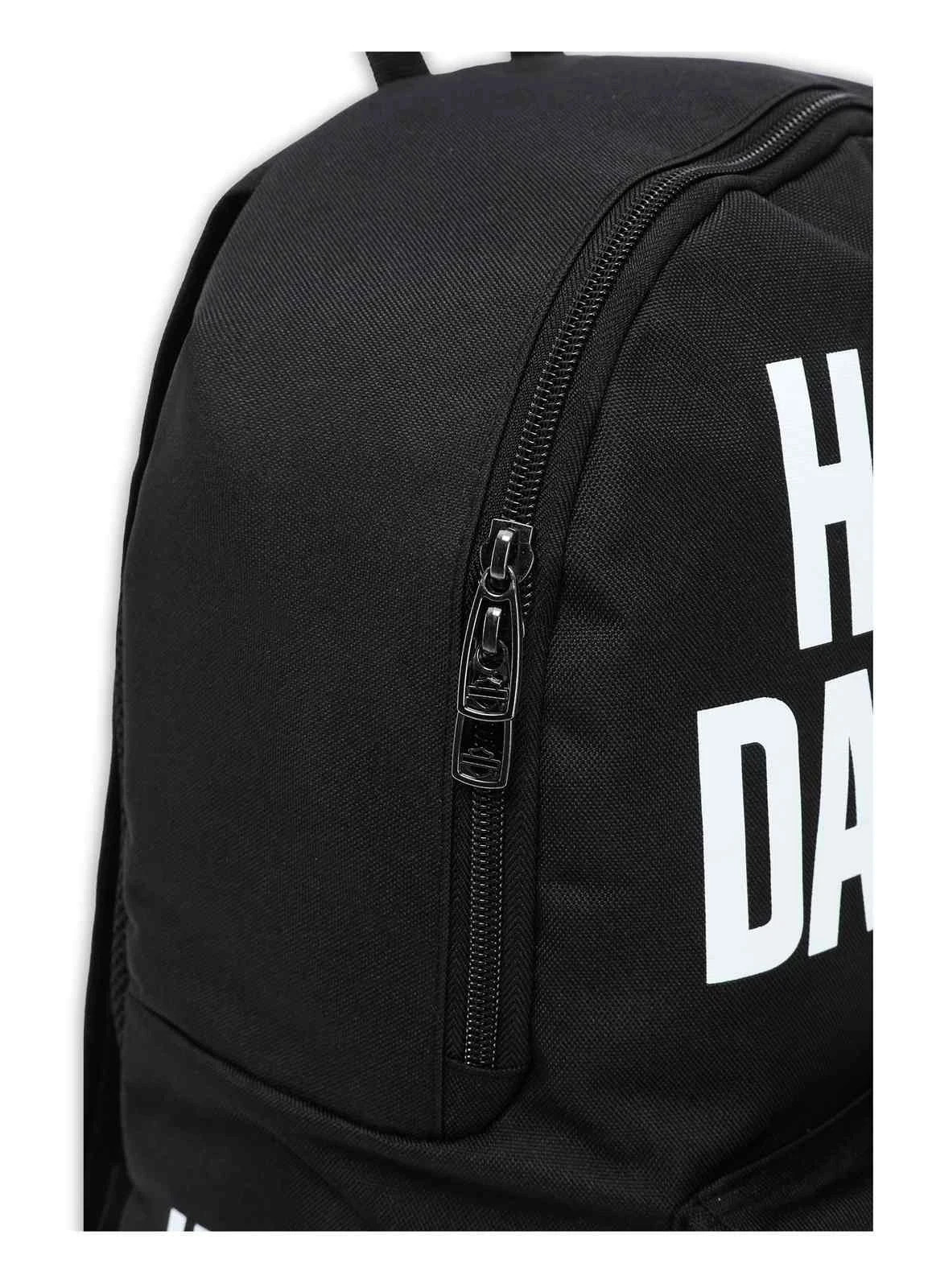 Harley-Davidson Bar & Shield Graphic Backpack w/Adjustable Straps – Black/White
