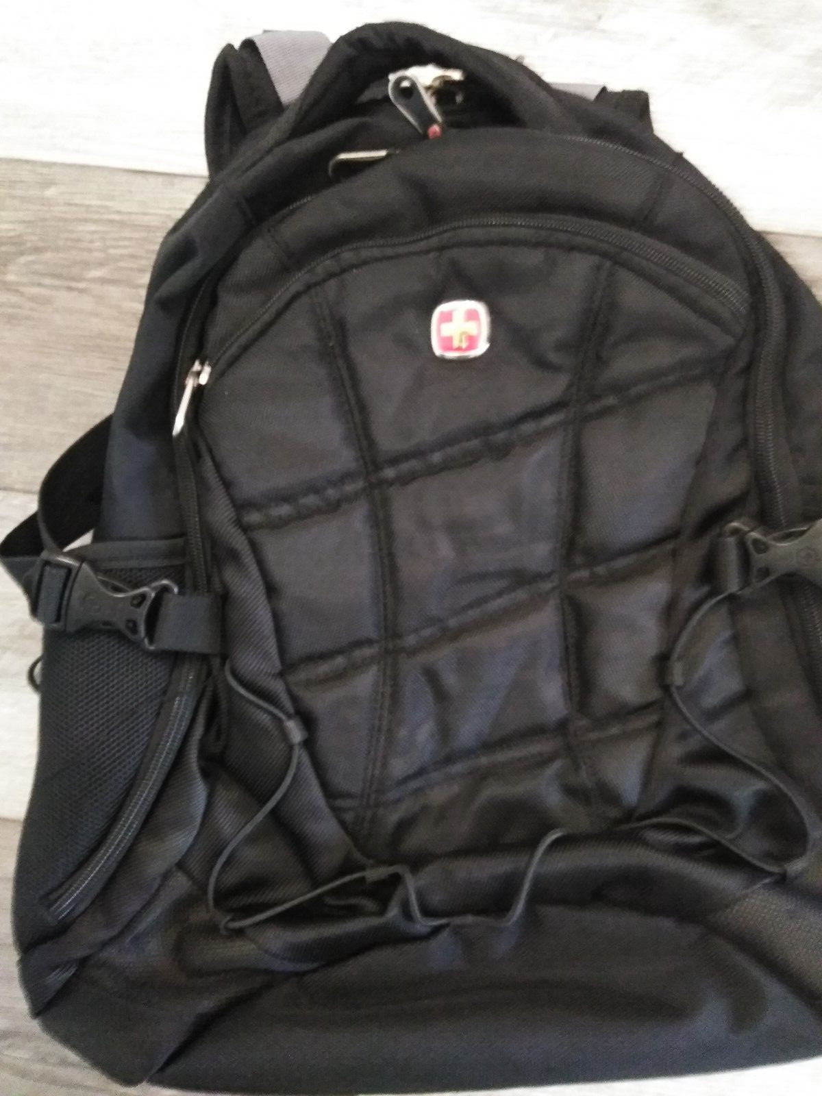 Swiss Gear Airflow Backpack School Travel Bag Laptop Tablet Pocket Black