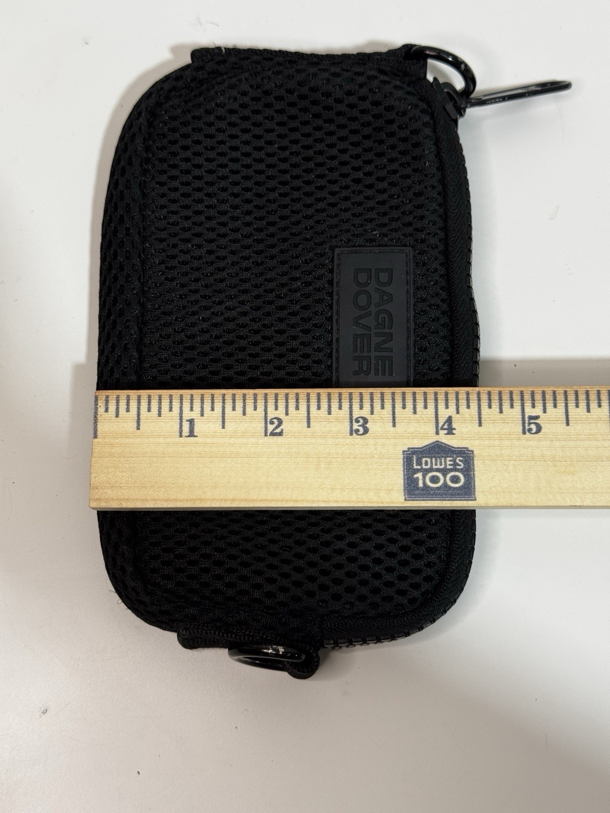 Dagne Dover Mara Black Zip Pouch Small Mesh Travel Unisex NO STRAP