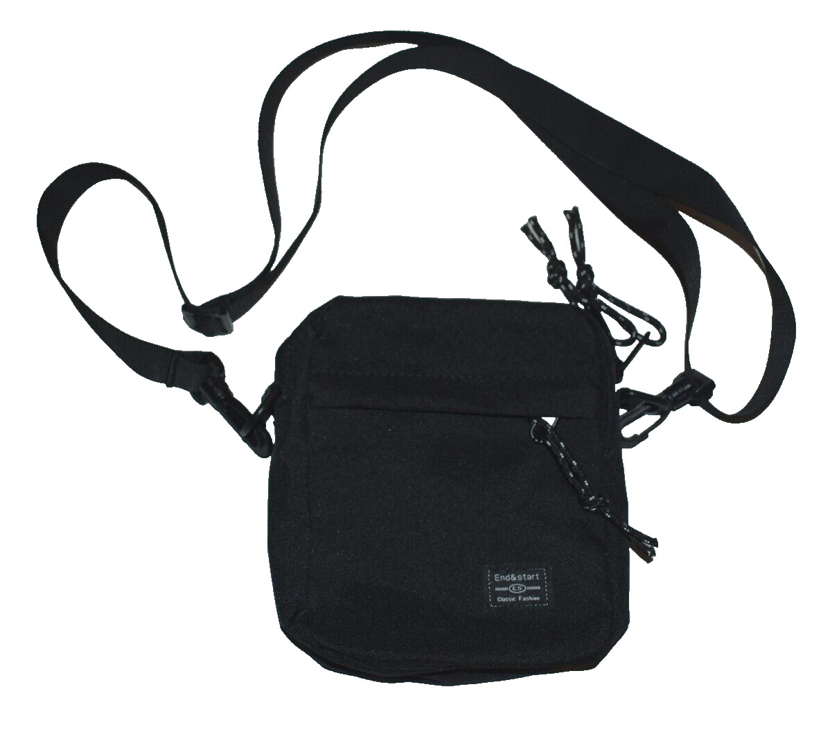 End & Start Crossbody Adjustable Strap Men’s Nylon Small Bag 7″ x 6.5″ EUC!