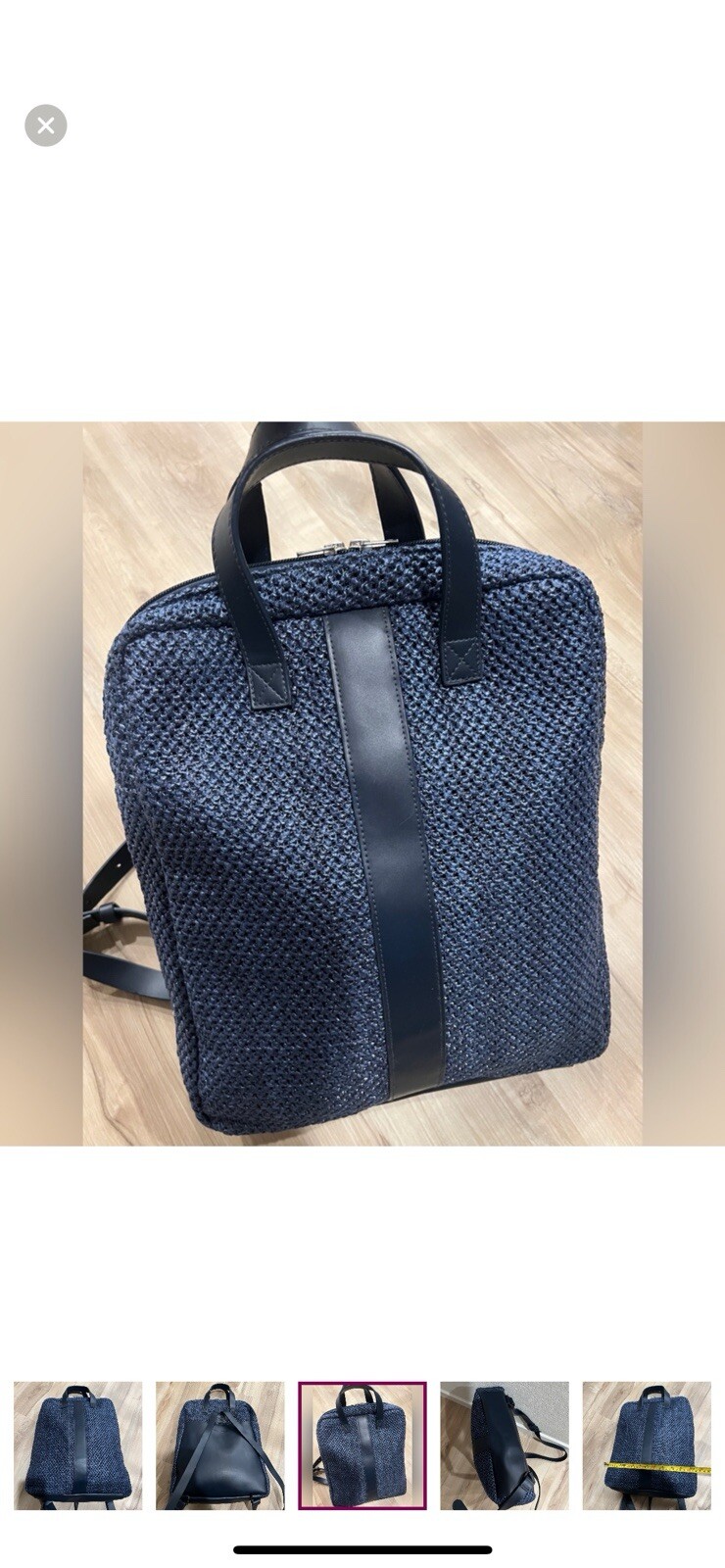 Peter Millar Womenswear Leather LaptopGolf Backpack