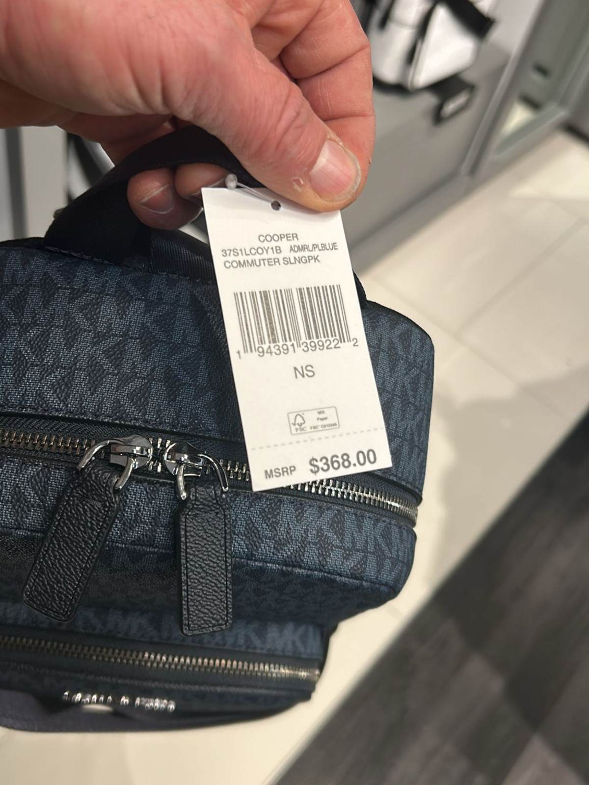 Michael Kors Cooper Men MK Logo Sling Pack Shoulder Crossbody Bag Variation