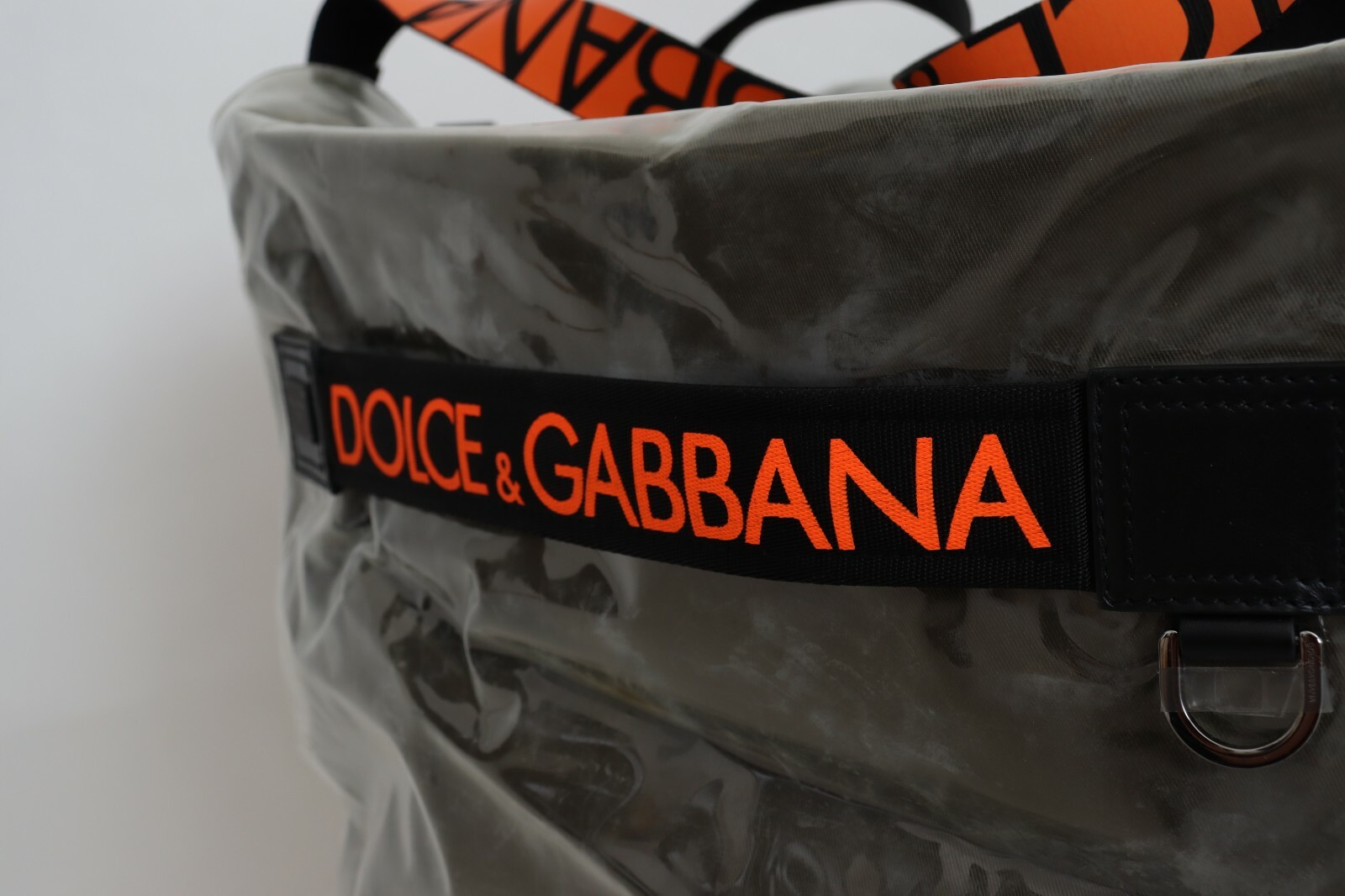 DOLCE & GABBANA Bag Cotton Men Large Fabric Green Shopping Tote Borse RRP $2000