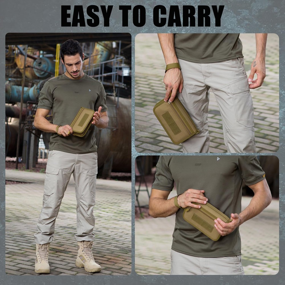 Tactical Molle Handbag Men 6inch Phone Passport Travel Wallet Hiking Nylon Purse