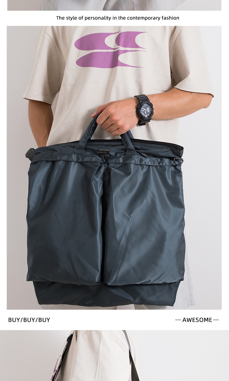 Men’s Oxford Cloth Handbag Large Capacity Messenger Bag Leisure Shoulder Bag