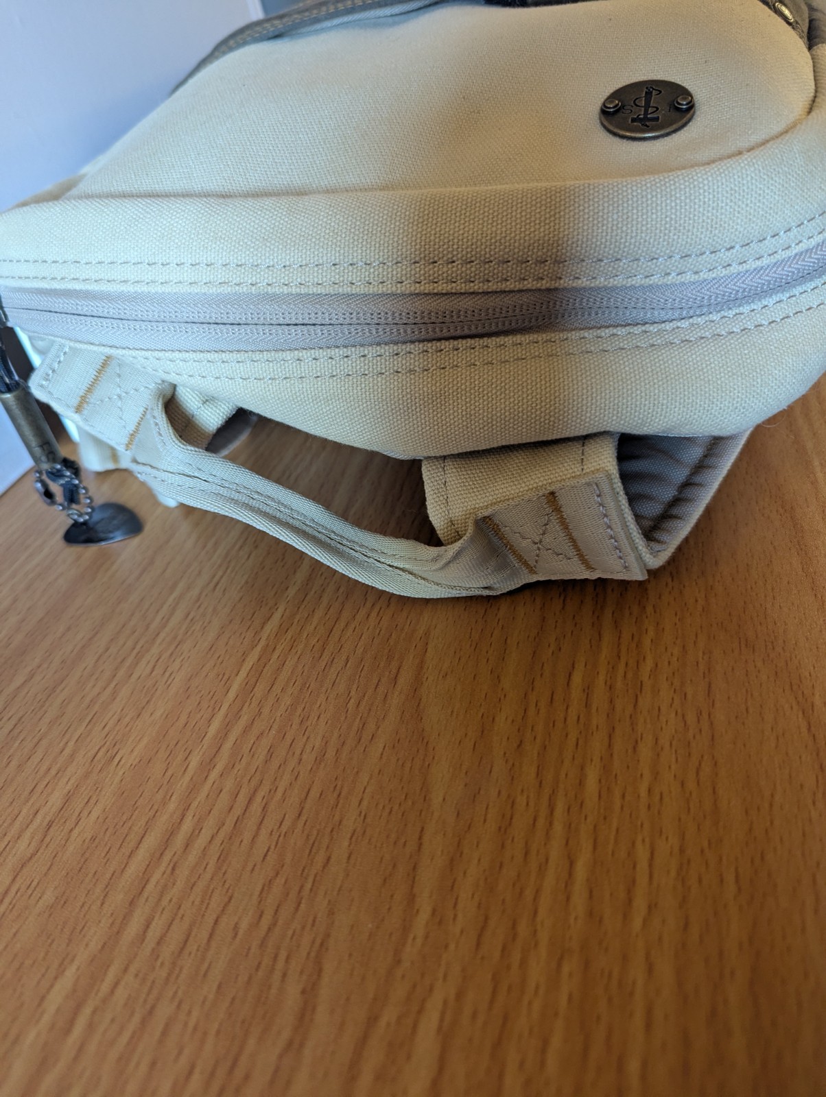 Focused Space Unisex Backpack Beige/Brown