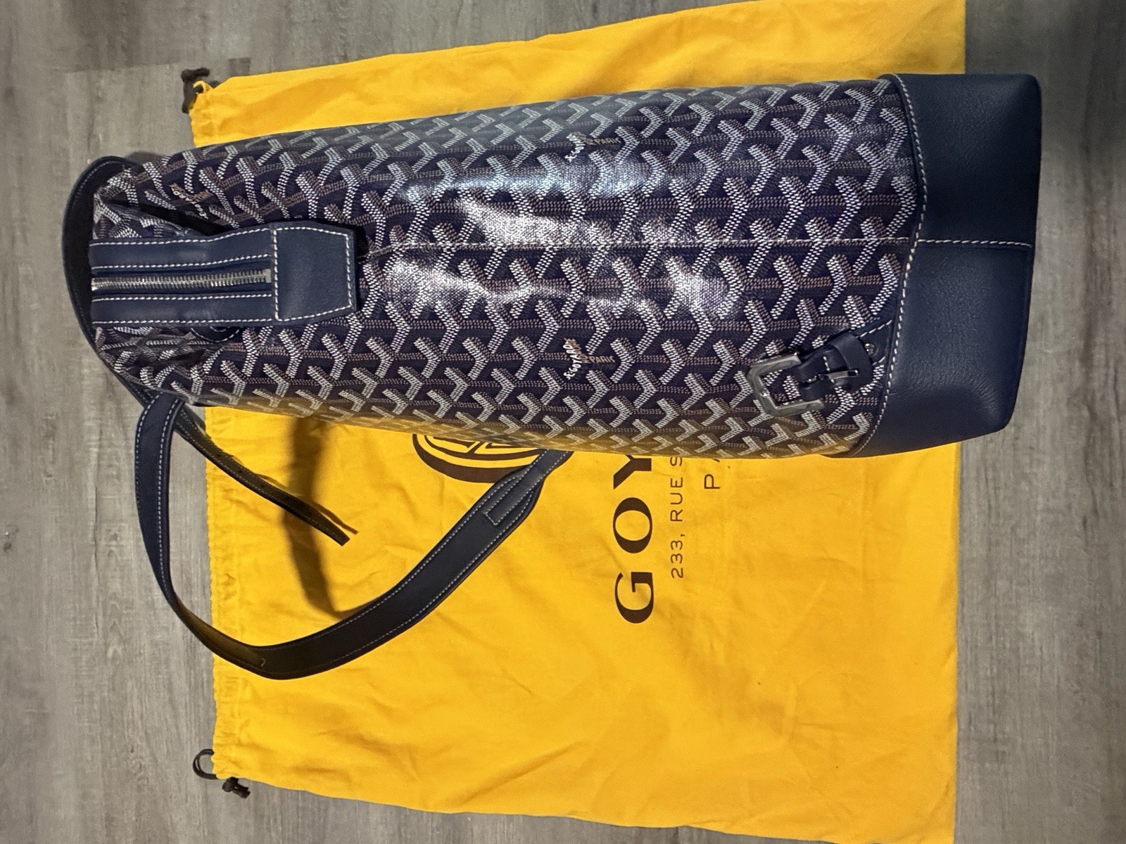 NEW Goyard Cisalpin Backpack NAVY Authentic RARE Men’s w/ Dust Bag & Cards