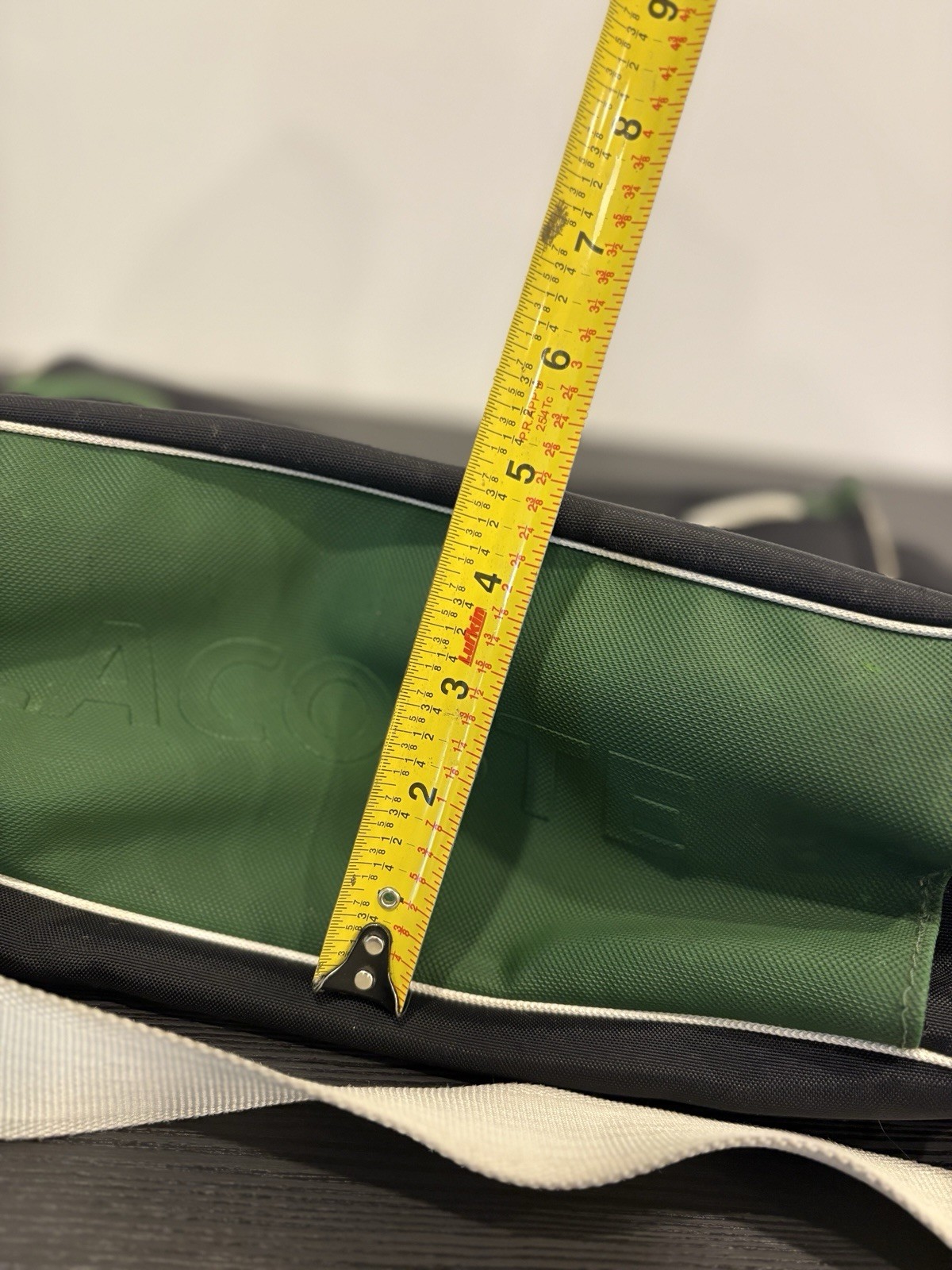 EUC Lacoste Y2K Black/Green Messenger Bag Nylon Retro Y2K