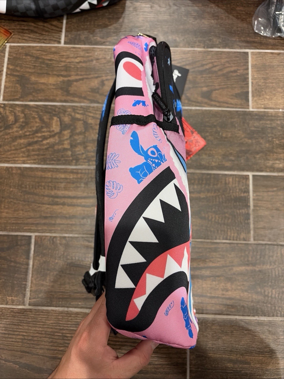 Sprayground Lilo And Stitch Rip Shark Backpack New With Tags School B9167