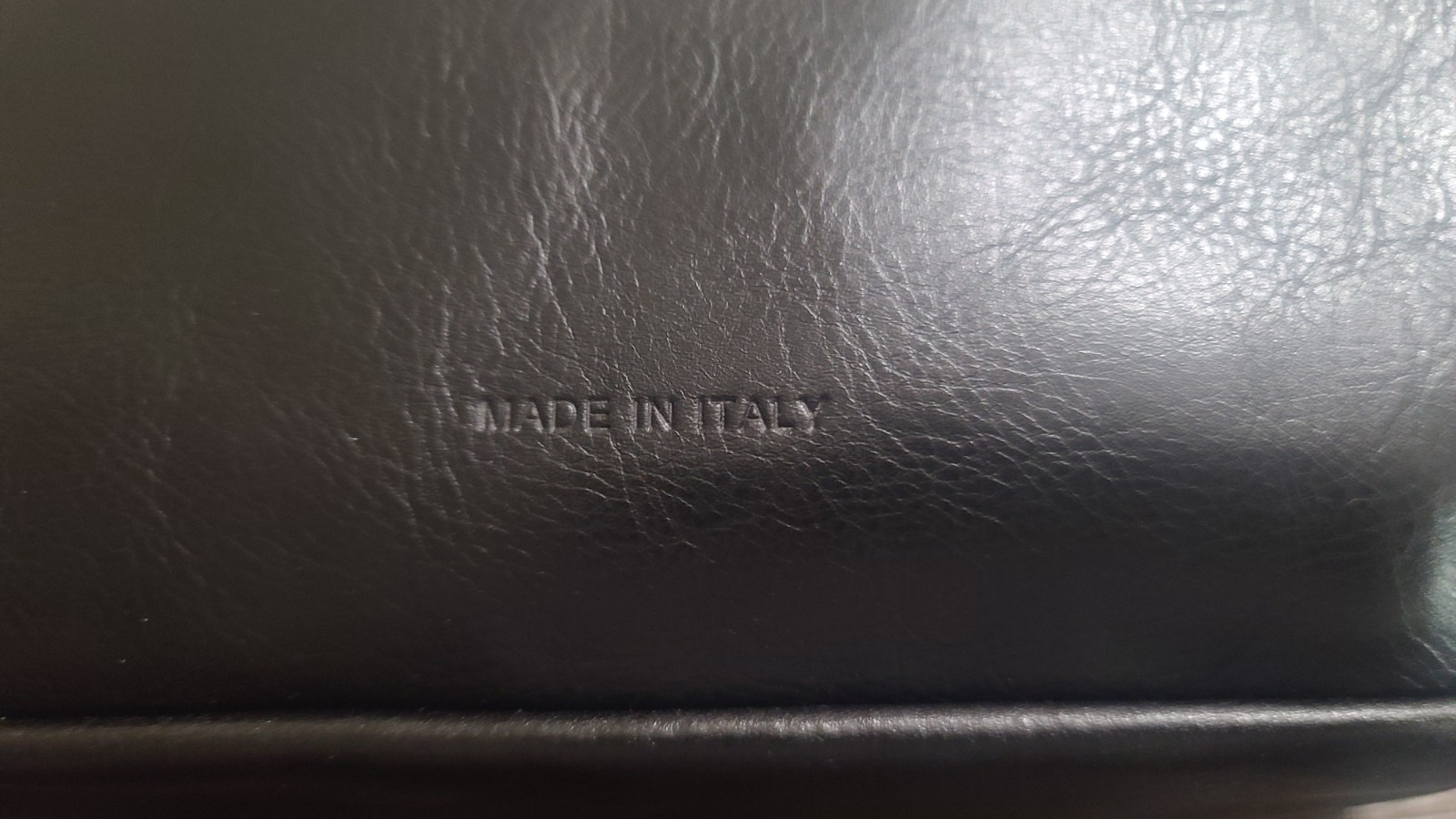 NWOT MASSEI VACCHETTA MARIO LUXURY LEATHER BLACK DOPP KIT HANDMADE ITALIAN