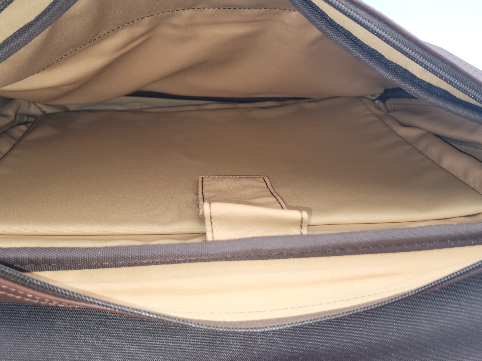 POP’S Custom Made Genuine Leather Briefcase Messenger Laptop Carry Bag Brown