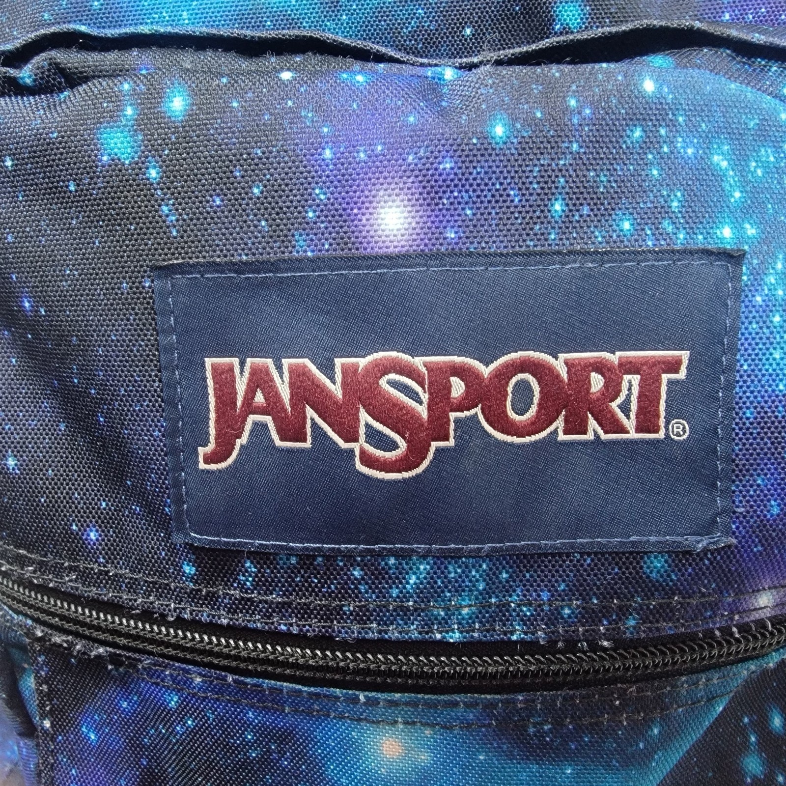 JanSport Big Student Backpack Cosmic Galaxy Space Print Blue Unisex Large Laptop
