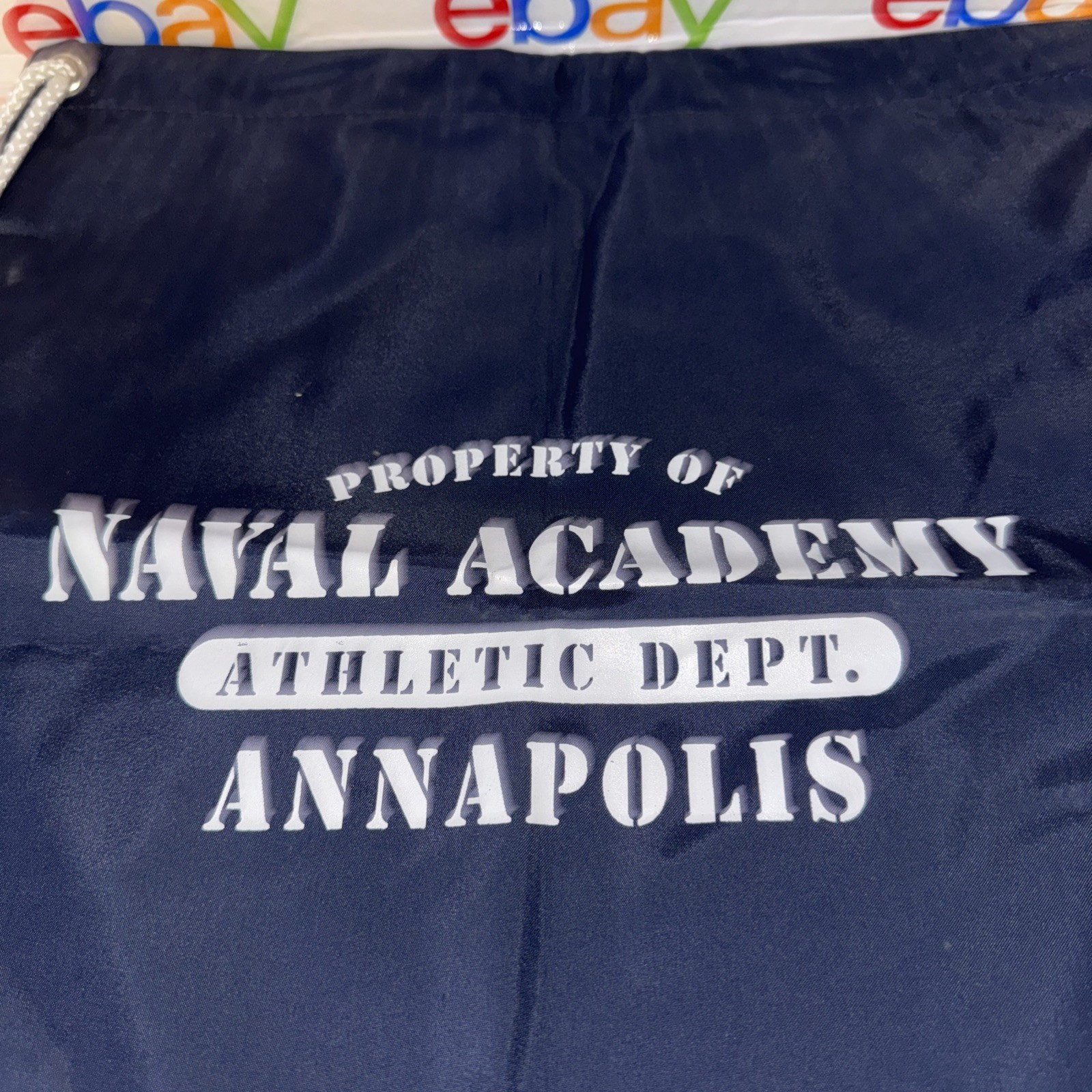 Property Of Naval Academy Drawl String Bag
