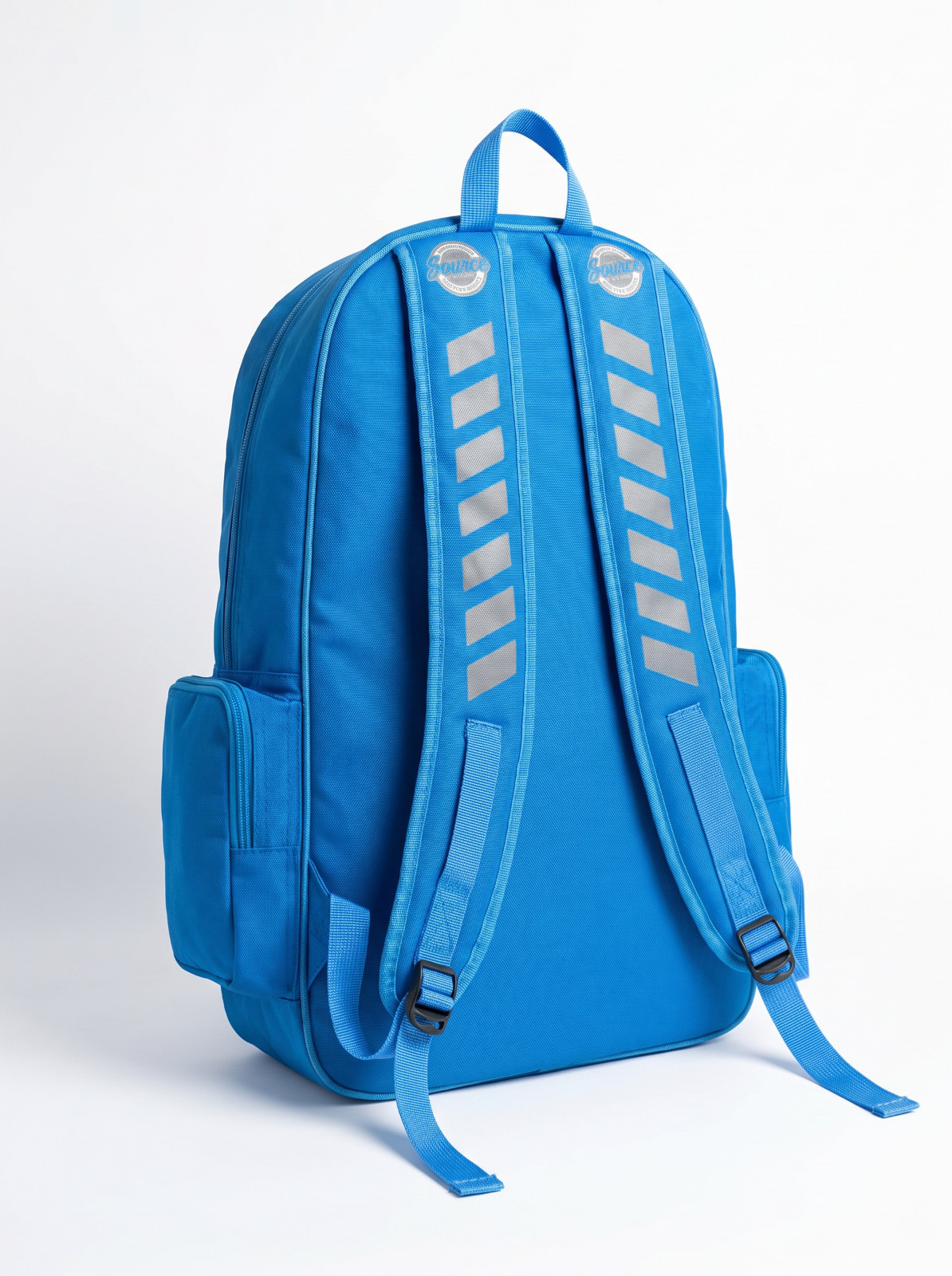 Blue Sports Backpack Lightweight Multi Pocket Travel School Backpack Bag