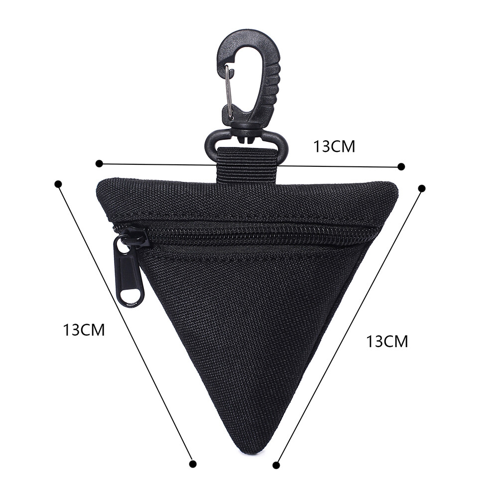 Mini Tactical Coin Key Wallet Military EDC Pack Small Outdoor Triangle Waist Bag