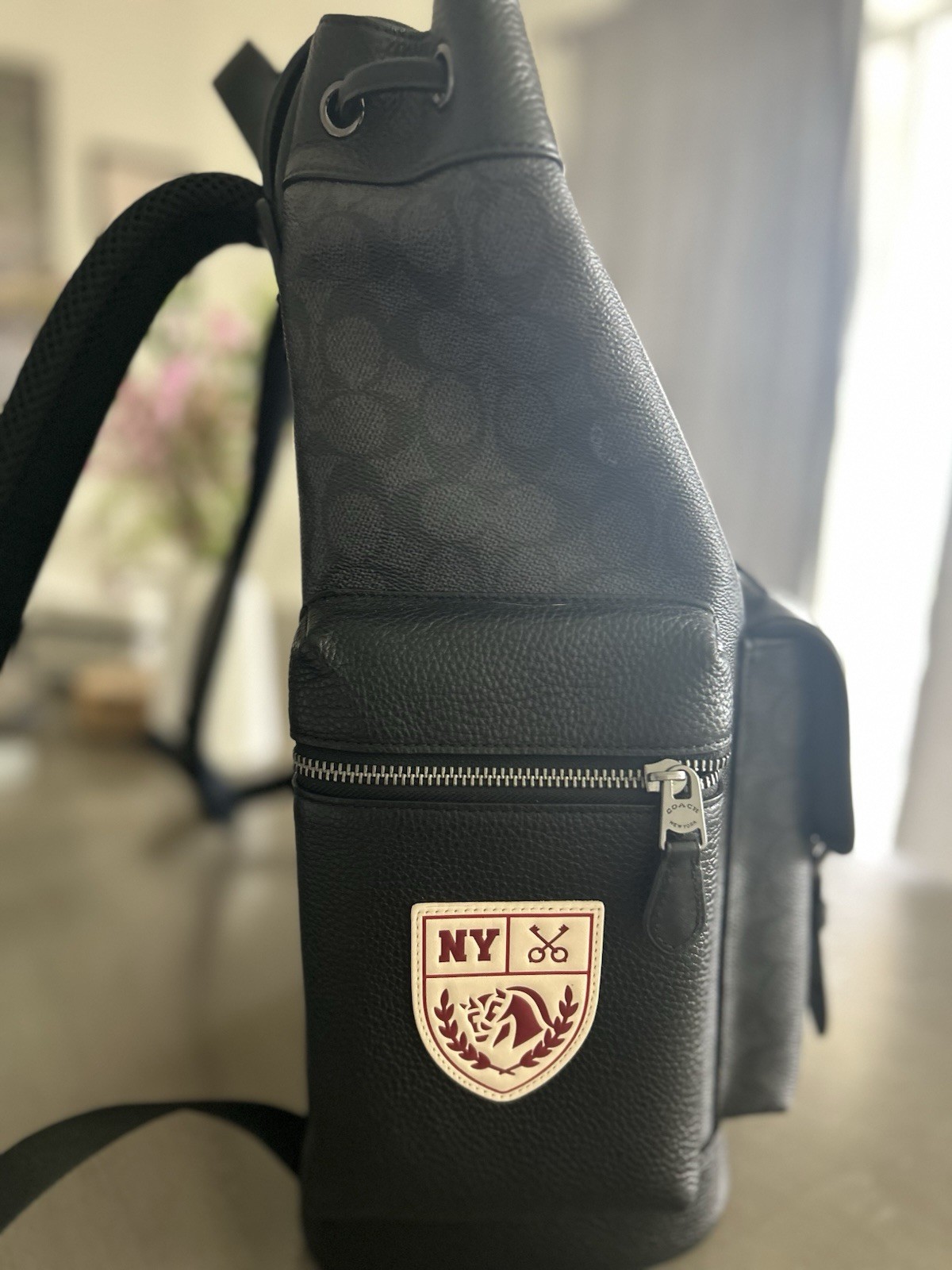 Limited Coach MEN Sprint Backpack In Signature Canvas With Patches CY818 – Used