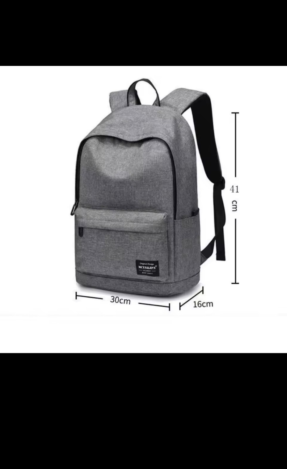 Men’s Minimalist Backpack Large Capacity Laptop School Bag Durable & Washable