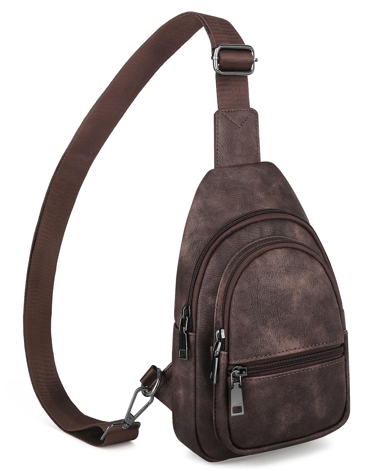SYTRAH Sling Bag for Women, Crossbody 12.3″H x 5.9″L x 3.7″W, Z-mocha Cofee