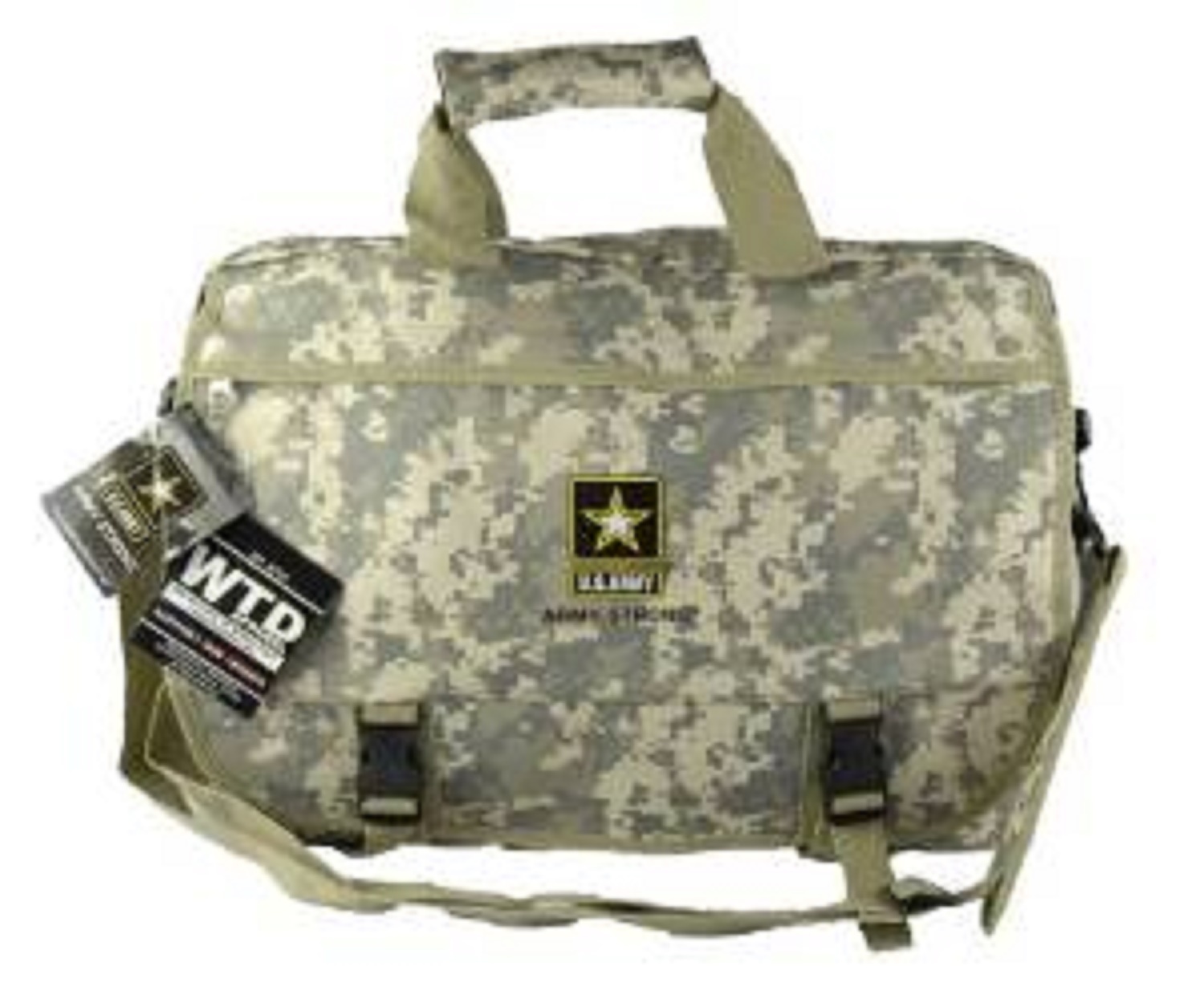 Military Licensed Product “U.S. Army” Camo Camouflage Messenger Laptop Bag-New!
