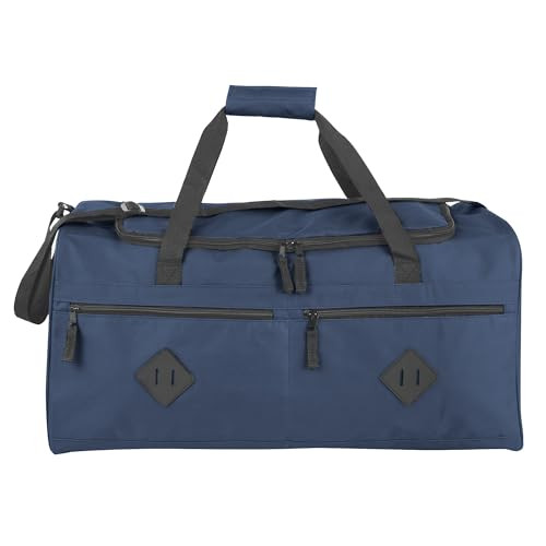 24 Inch 55 Liter Multi Pocket Duffle Bags for Men & Women For Grey & Blue