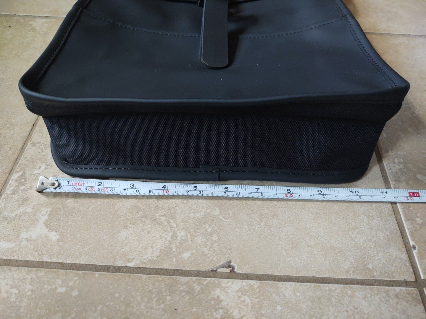 Rains Black Double Strap Messenger Backpack Travel Bag Fox Sports FIFA Water Res