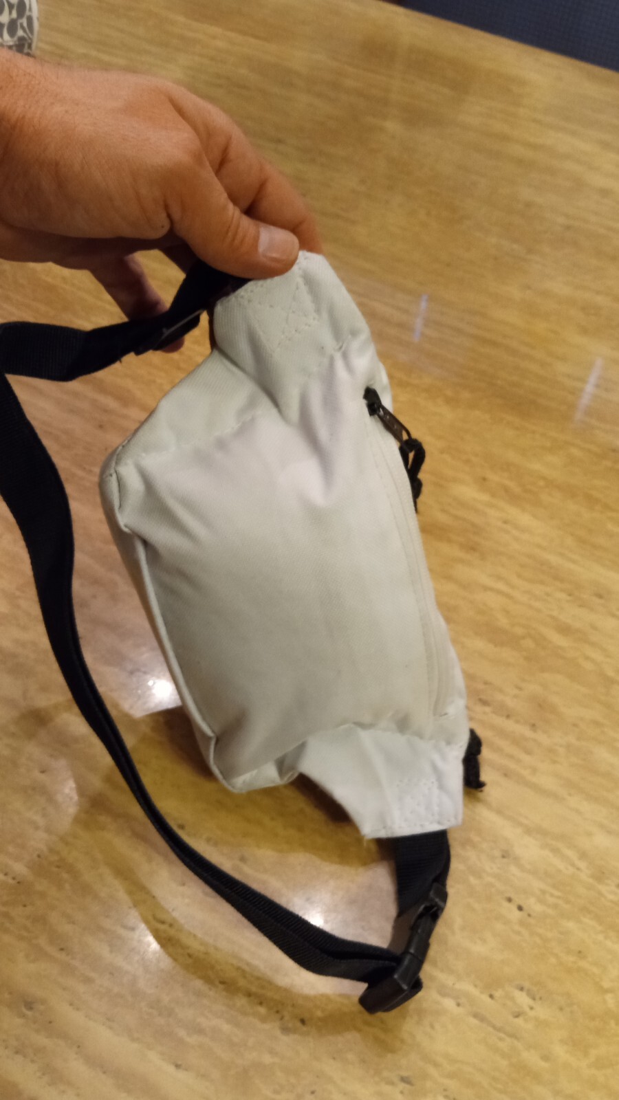 💥 Vintage 90s Dalix White Fanny Pack Sling Bag Carryall Small Travel Pack