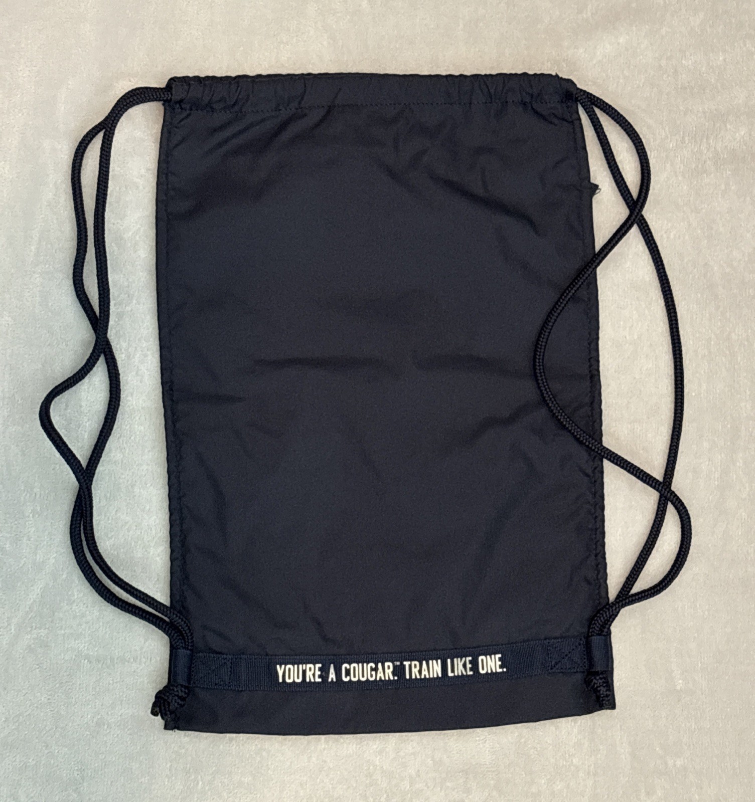 Nike BYU Brigham Young Cougars String Backpack Blue Gym Bag Outer Zip Pocket