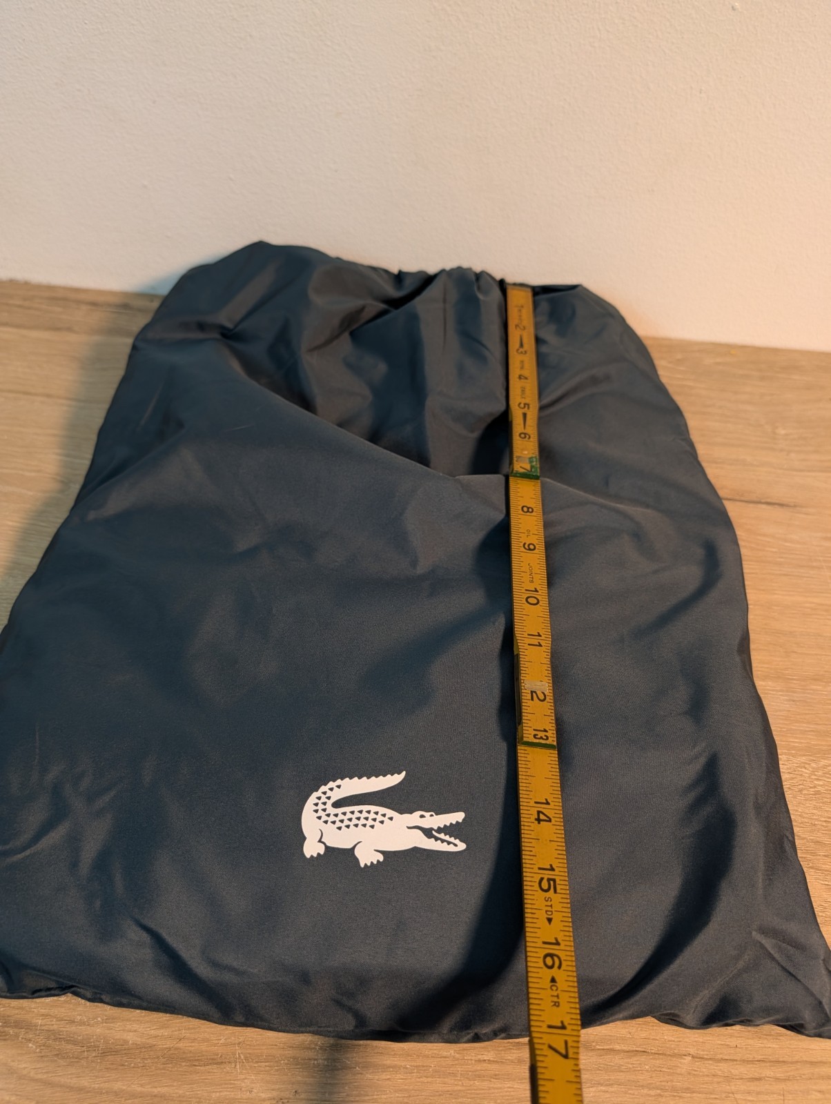 RARE Lacoste 2 In 1 2in1 100% Recycle Backpack With Pouch Green Polyester Bag