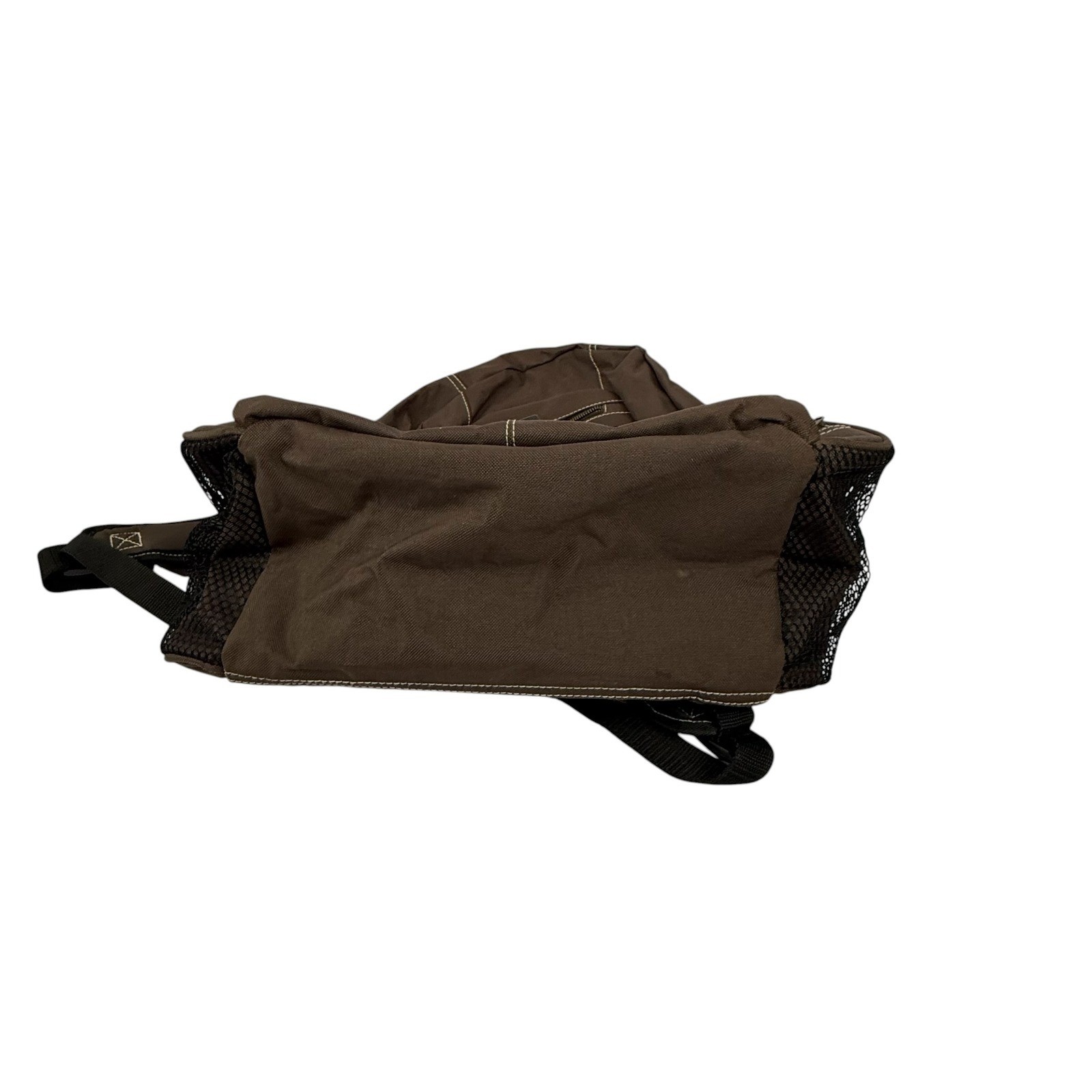 Eastsport Backpack Brown Canvas Multi-Pocket Bungee School Bag 112350WM