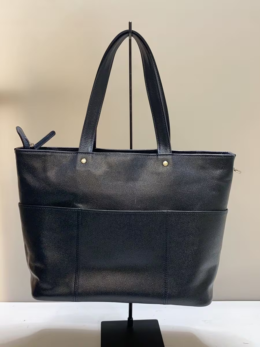 PORTER Tote Bag Leather NVY Solid