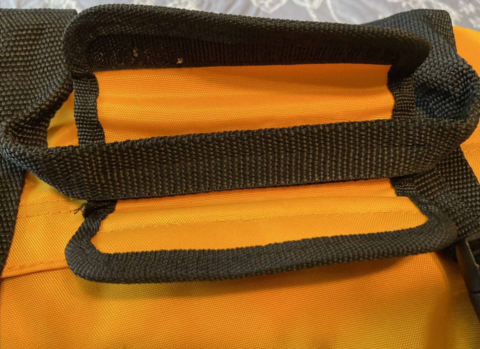 Montecristo Cigars Medium Heavyweight Duffle Bag in Yellow and Black, 18″ x 10″