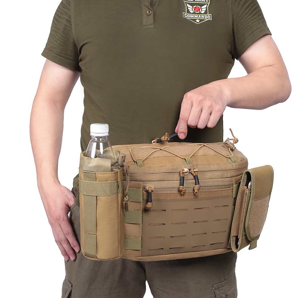 Military Tactical Chest Sling Bag Molle Crossbody Large Mens Shoulder Backpack