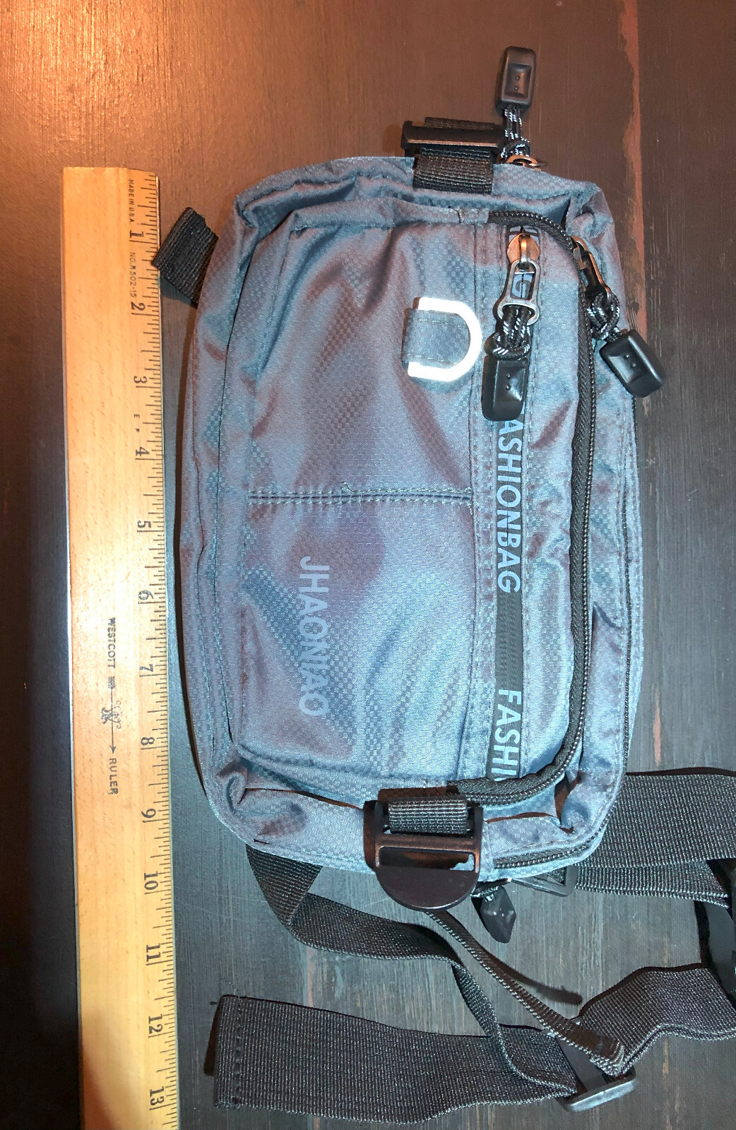 JHAONIAO Fanny Pack Fashionbag Grey 10×5″