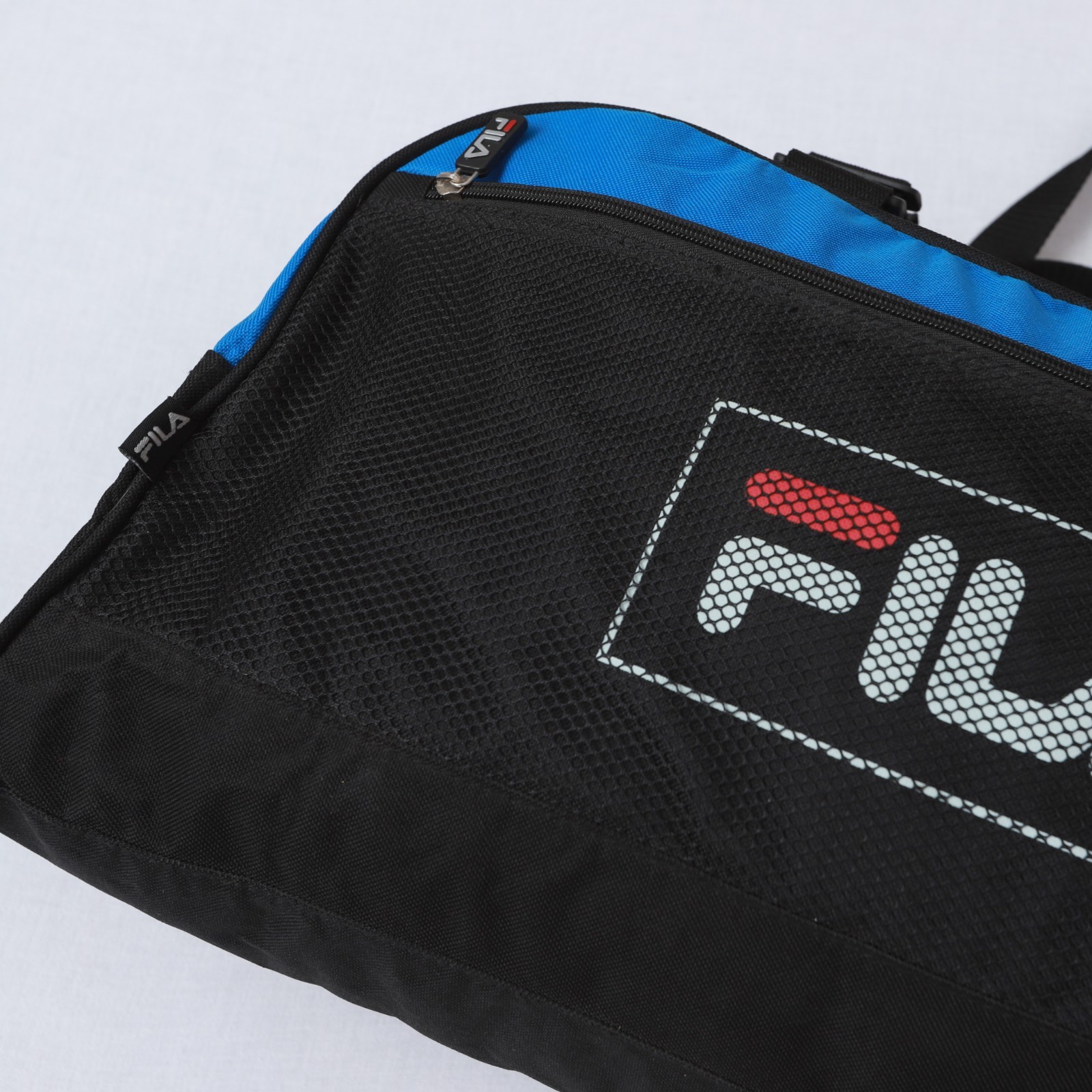 VTG FILA Blue Black Duffle Polyester Bag