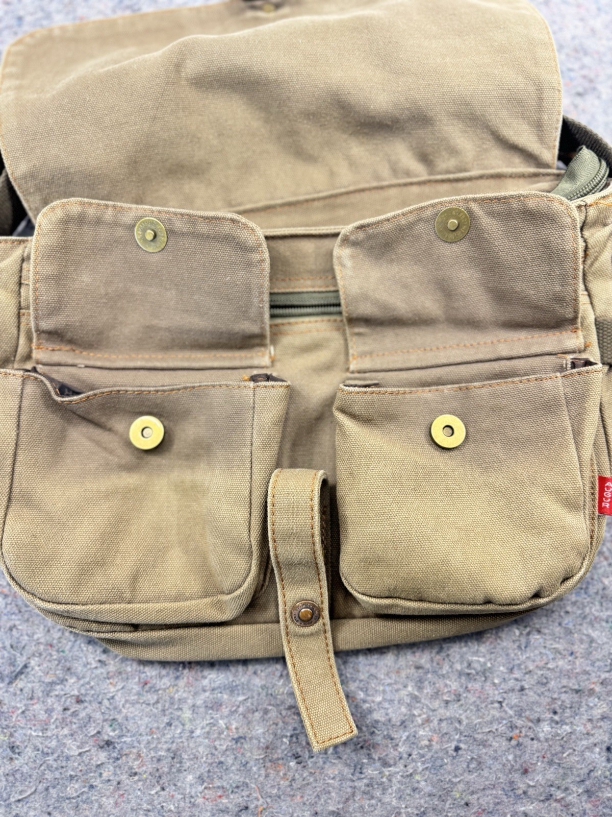 Augur Canvas Messenger Bag Crossbody Laptop Utility Satchel Vintage Style 1300