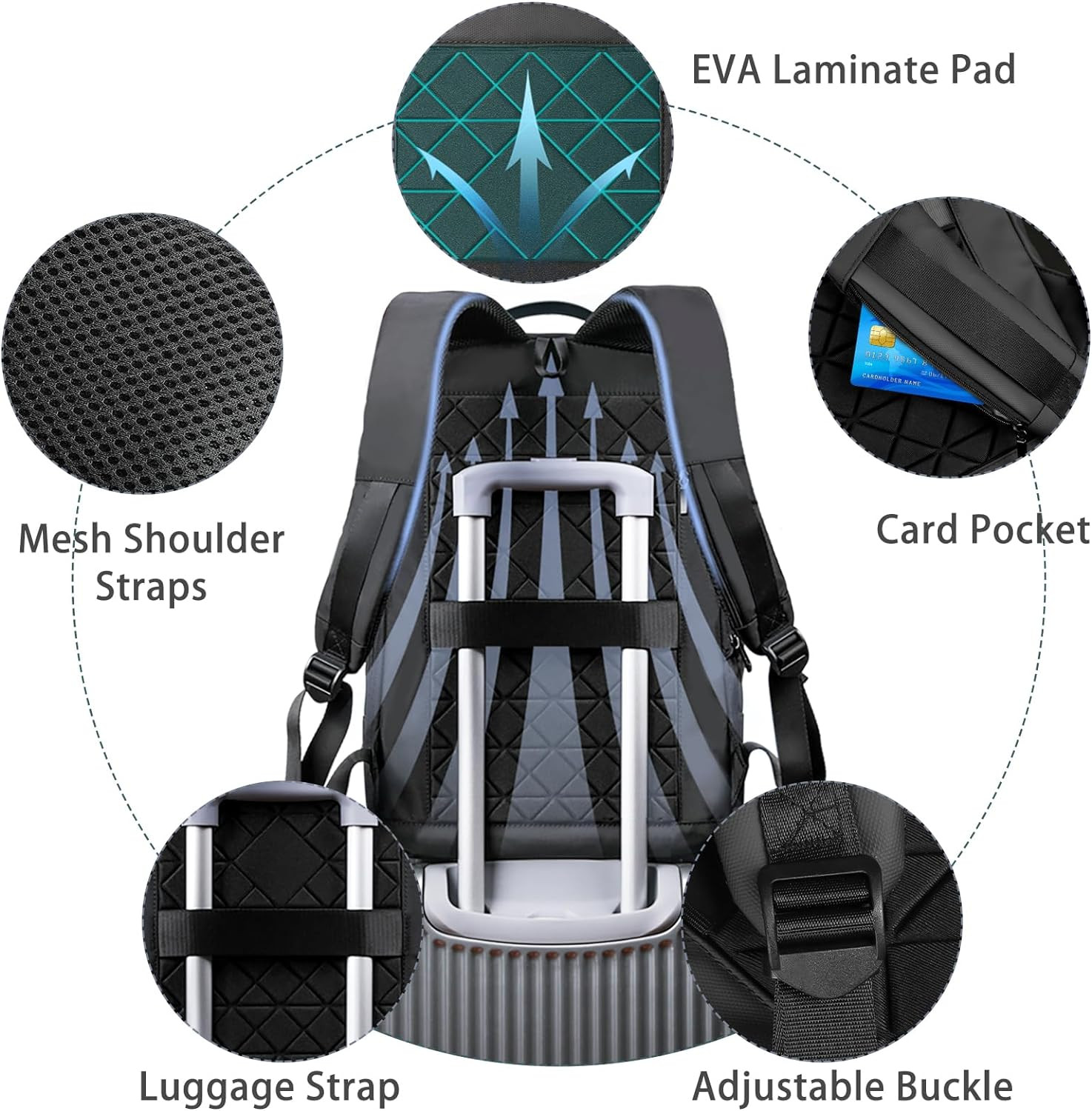 Backpack for Men Business Slim Laptop Bag | anti Theft Travel Backpacks 17.3 Inc