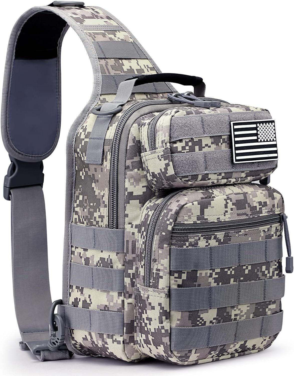 Tactical Sling Bag Backpack Military Shoulder Sling Pack Molle EDC Crossbody Bag