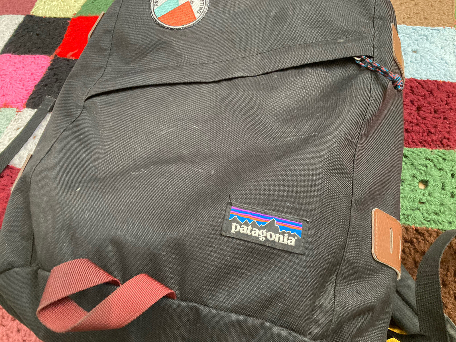 PATAGONIA Backpack Toromiro Pack Nylon Black Red Brown STY 48015 Bag RARE