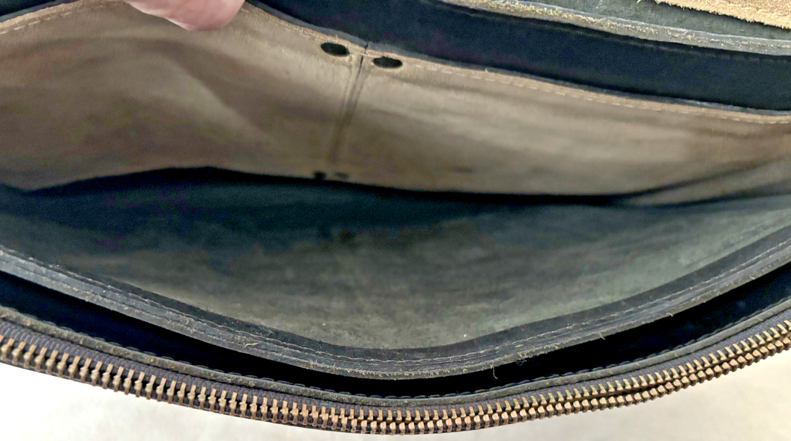 WILL LEATHER GOODS “Jacques” Rugged Matte Black Leather Briefcase Laptop Bag EC