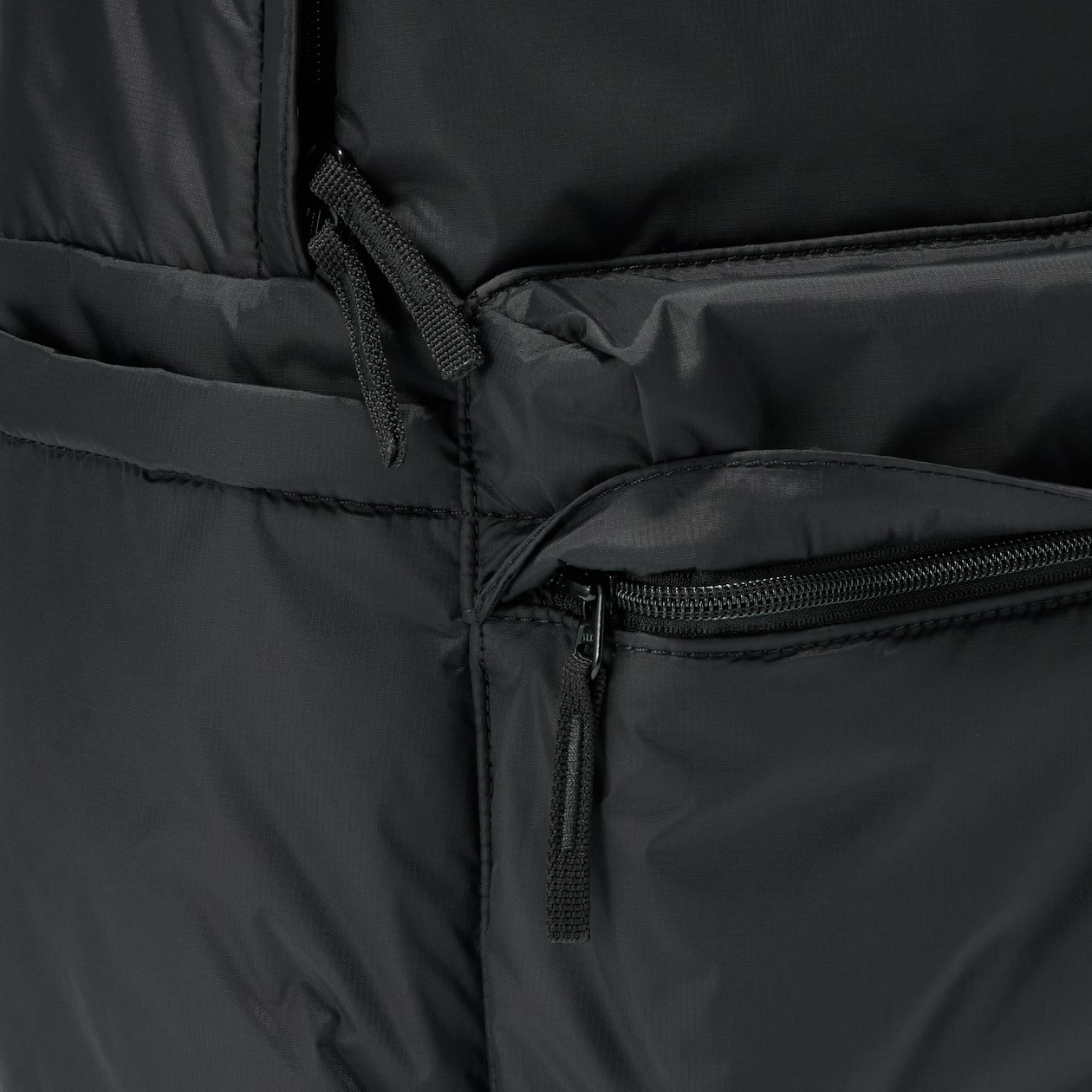 MUJI Water-Repellent Padded Backpack 22-Litter 5-Pocket Black Camel Unisex NWT