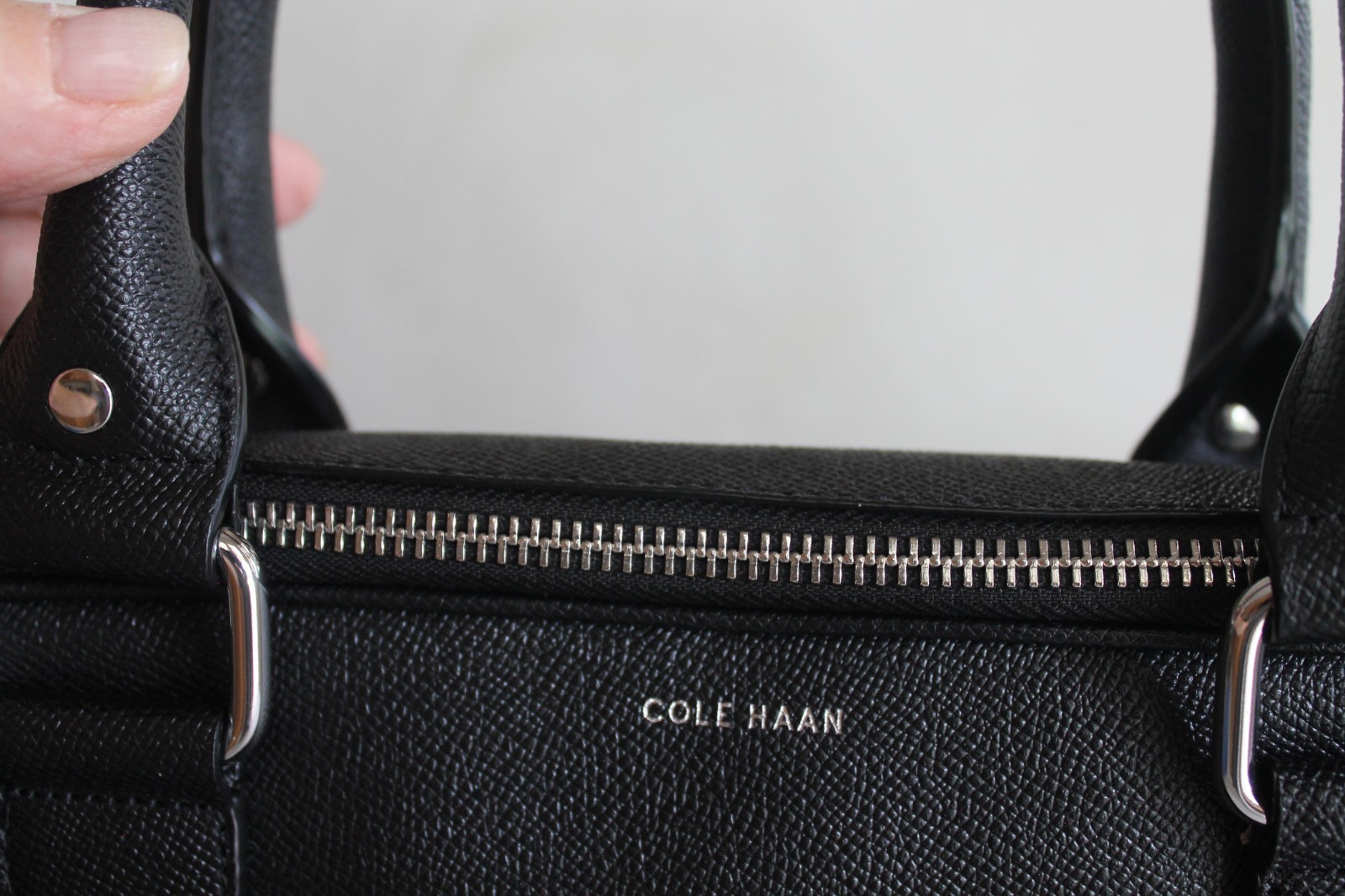 Cole Haan American Airlines Black Leather Attaché’ Briefcase Bag NEW!