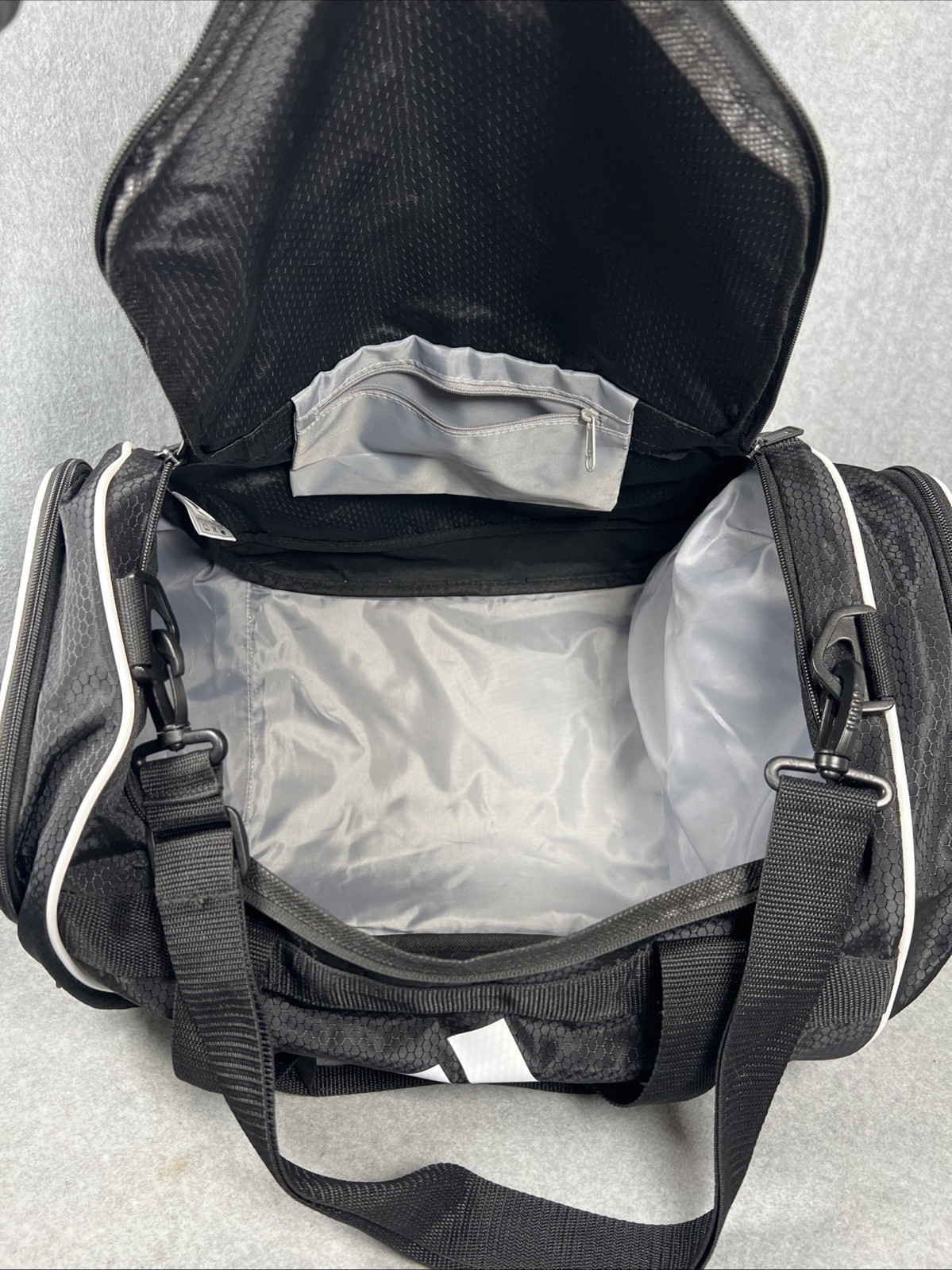 Adidas Duffel Bag – Medium – Black – 20” X 11” X 12”